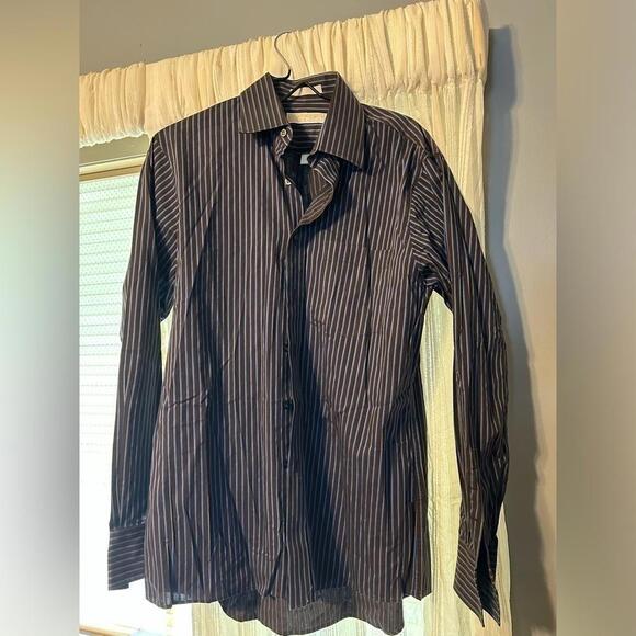 Michael by Michael Kors long sleeve button down striped dress shirt - Picture 1 of 4